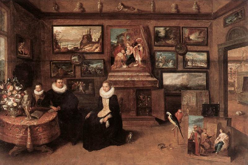 FRANCKEN, Ambrosius Sebastiaan Leerse in his Gallery dgh